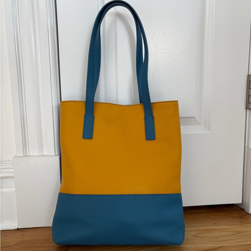 Vibrant Two-Tone Tote Bag